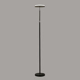 Adjustable Minimalist White Disc LED Floor Lamp Image - 10