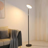 Adjustable Minimalist White Disc LED Floor Lamp Image - 2