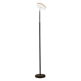 Adjustable Minimalist White Disc LED Floor Lamp Image - 9