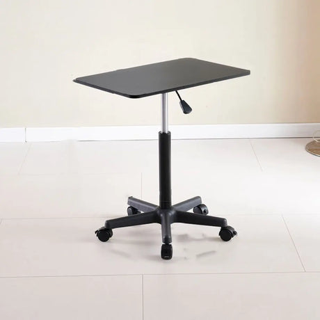 Adjustable Mobile Black Wood Casters Standing Desk Image - 2