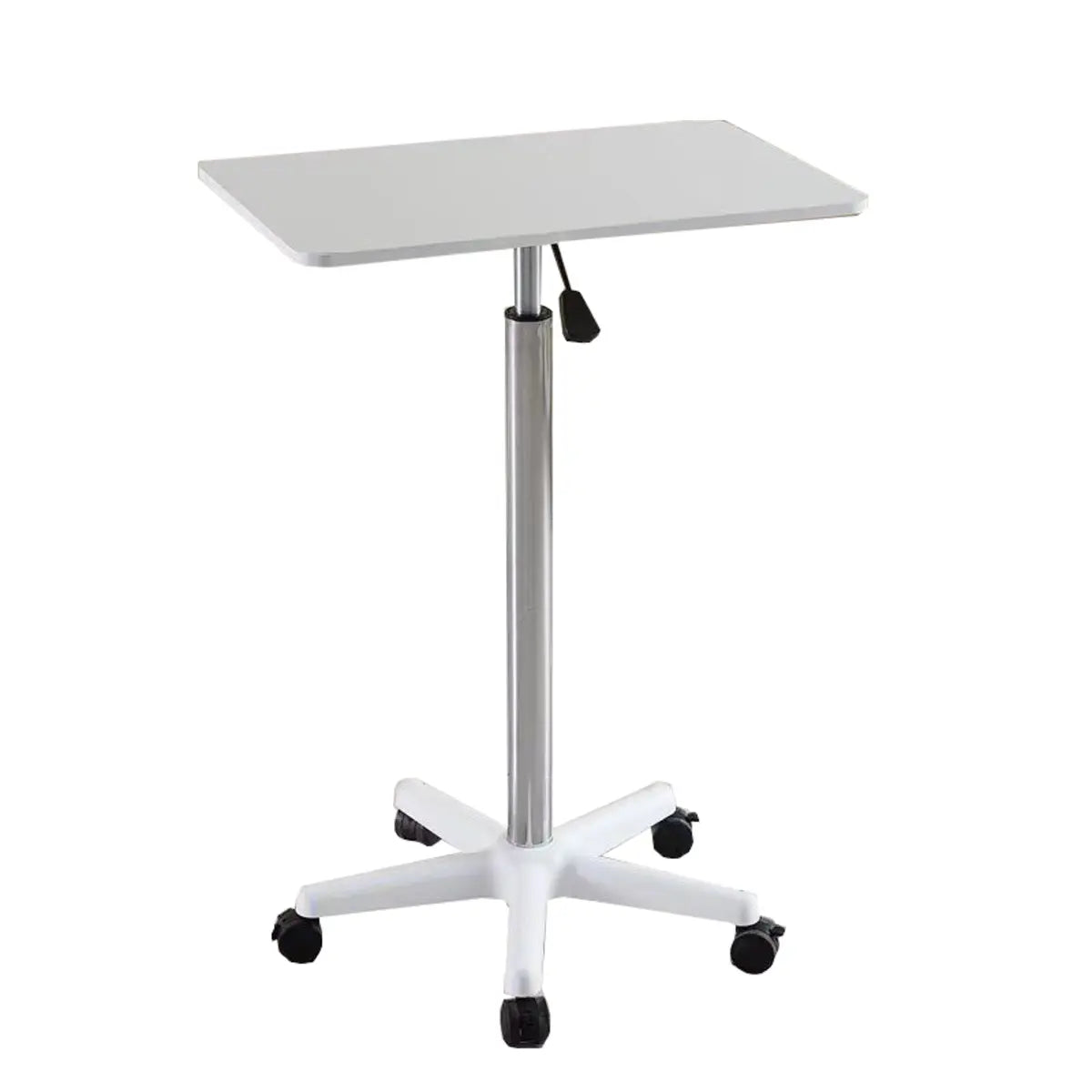 Adjustable Mobile Black Wood Casters Standing Desk Image - 7