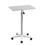 Adjustable Mobile Black Wood Casters Standing Desk Image - 7