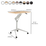 Adjustable Mobile Wood Casters Small Standing Desk #size