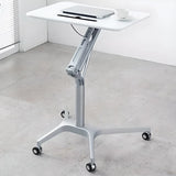 Adjustable Mobile Wood Casters Small Standing Desk Image - 3