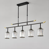 Adjustable Modern 6-Light Cylinder Island Pendant Light Image - 14