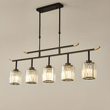 Adjustable Modern 6-Light Cylinder Island Pendant Light Image - 19