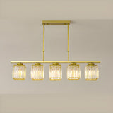 Adjustable Modern 6-Light Cylinder Island Pendant Light Image - 29