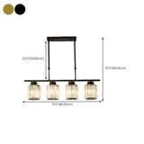 Adjustable Modern 6-Light Cylinder Island Pendant Light Image - 39