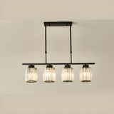 Adjustable Modern 6-Light Cylinder Island Pendant Light Image - 4