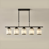 Adjustable Modern 6-Light Cylinder Island Pendant Light Image - 5