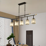 Adjustable Modern 6-Light Cylinder Island Pendant Light Image - 6