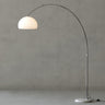 Adjustable Modern Amber Dome and Arched Floor Lamp Image - 3