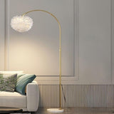 Adjustable Modern Black Dome Arched LED Floor Lamp Image - 11