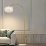 Adjustable Modern Black Dome Arched LED Floor Lamp Image - 10