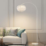 Adjustable Modern Black Dome Arched LED Floor Lamp Image - 6