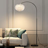 Adjustable Modern Black Dome Arched LED Floor Lamp Image - 9