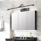 Adjustable Modern Black Linear Bathroom Vanity Light Image - 1