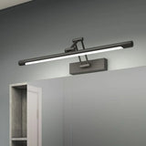 Adjustable Modern Black Linear Bathroom Vanity Light Image - 5