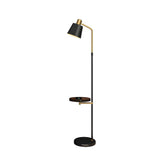 Adjustable Modern Cone Floor Lamp with Side Table Image - 4