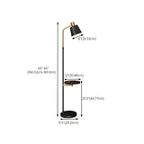 Adjustable Modern Cone Floor Lamp with Side Table #size