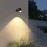 Adjustable Modern Cylinder Exterior LED Wall Sconce Image - 4