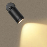 Adjustable Modern Cylinder Exterior LED Wall Sconce Image - 7