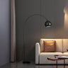 Adjustable Modern Dome Gold Arched Metal Floor Lamp Image - 7