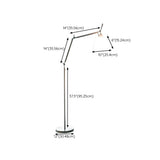 Adjustable Modern Drum Sliver Swing Arm Floor Lamp Image - 14