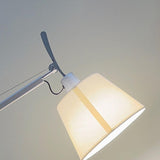 Adjustable Modern Drum Sliver Swing Arm Floor Lamp Image - 9