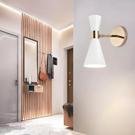 Adjustable Modern Duble Cone Wall Sconce Image - 2