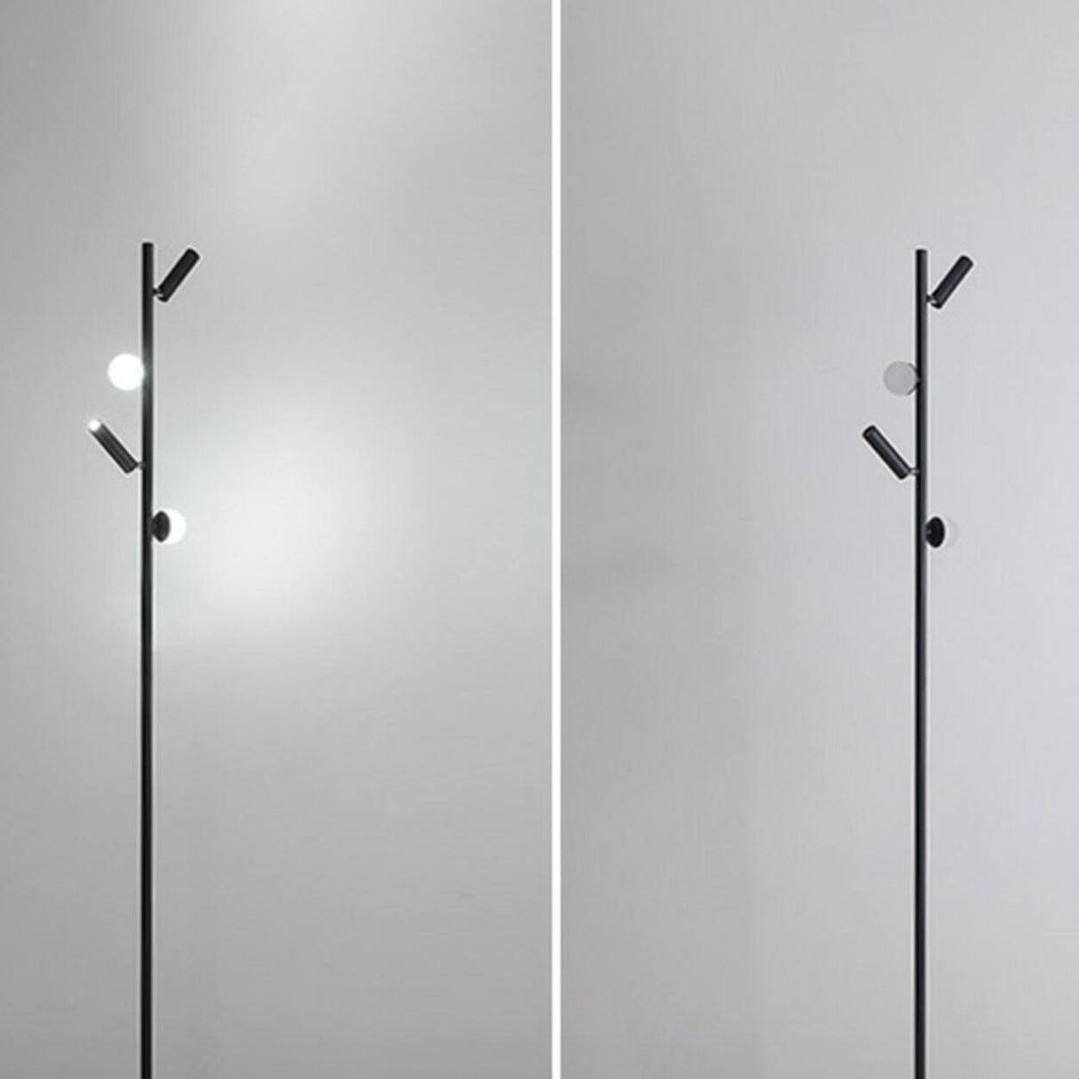 Adjustable Modern Multi-Light Cylinder Floor Lamp Image - 11