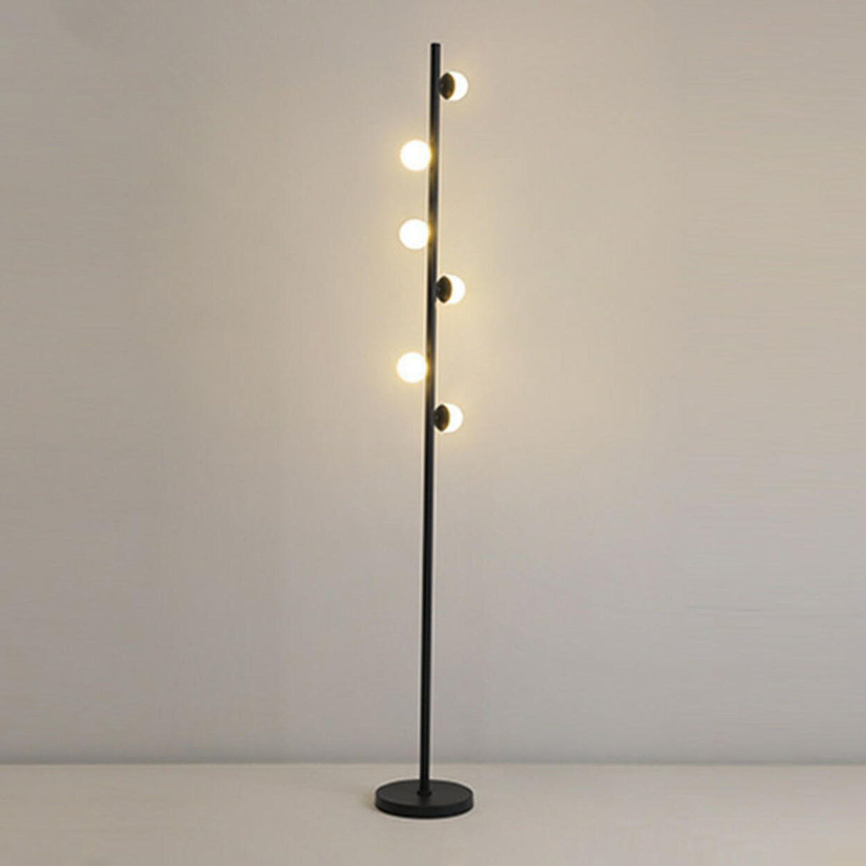 Adjustable Modern Multi-Light Cylinder Floor Lamp Image - 13