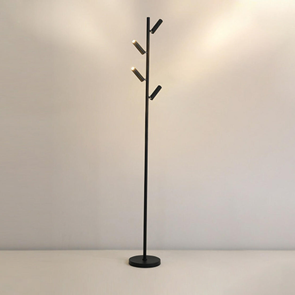 Adjustable Modern Multi-Light Cylinder Floor Lamp Image - 15