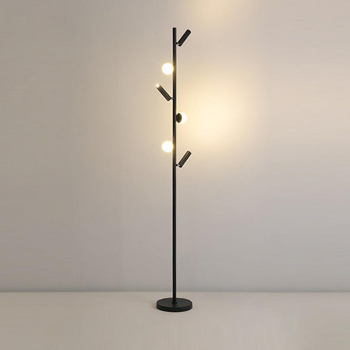 Adjustable Modern Multi-Light Cylinder Floor Lamp Image - 16