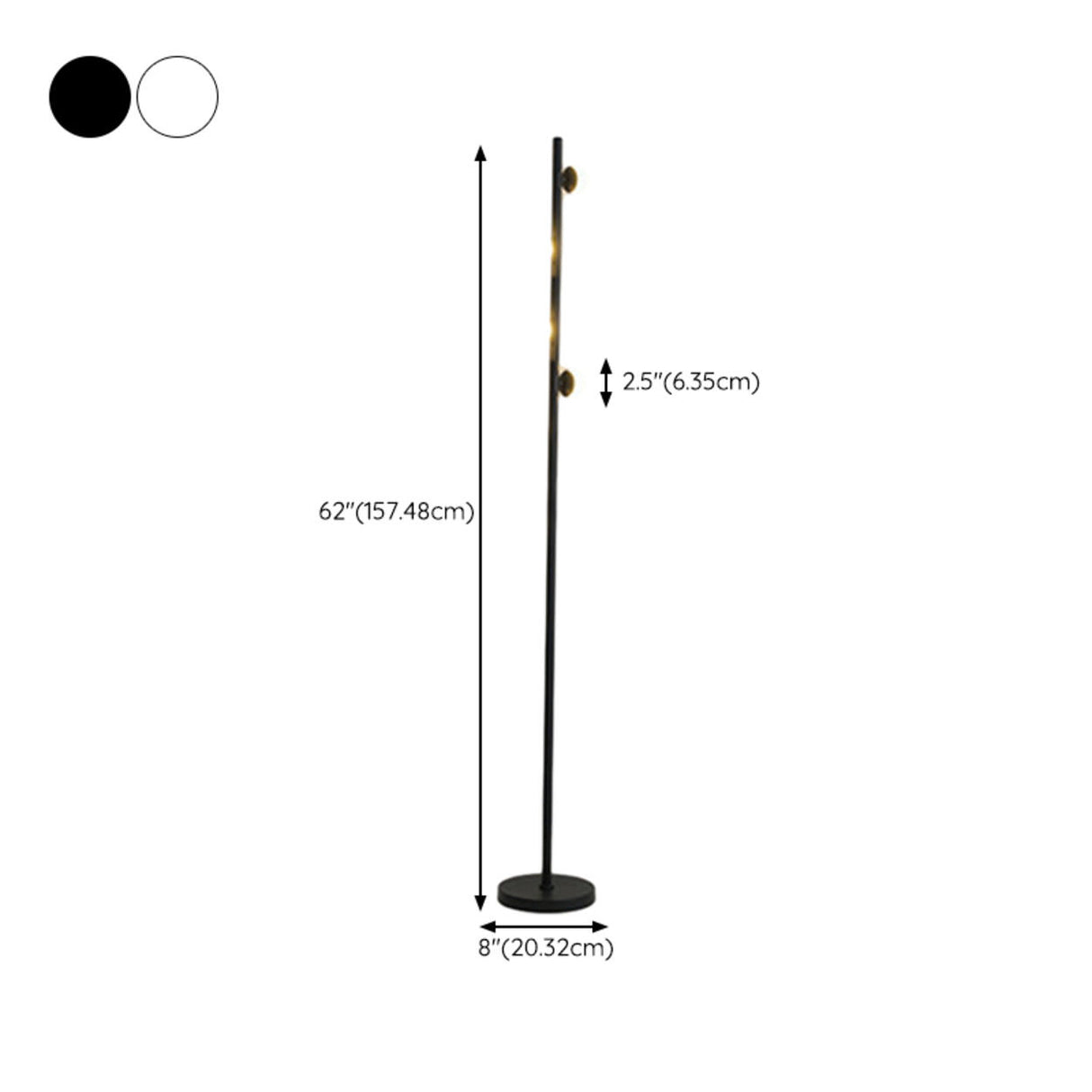 Adjustable Modern Multi-Light Cylinder Floor Lamp Image - 18