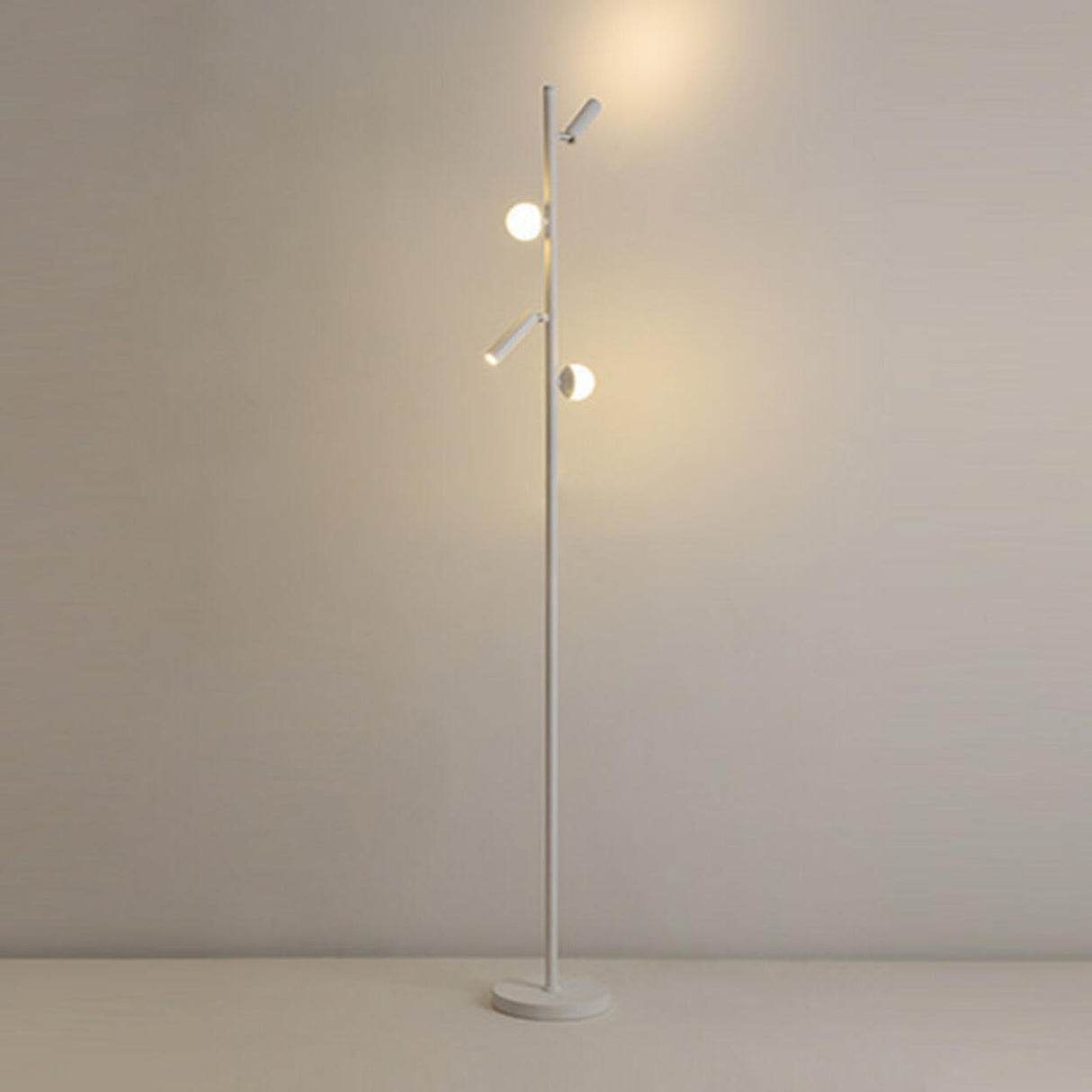 Adjustable Modern Multi-Light Cylinder Floor Lamp Image - 2