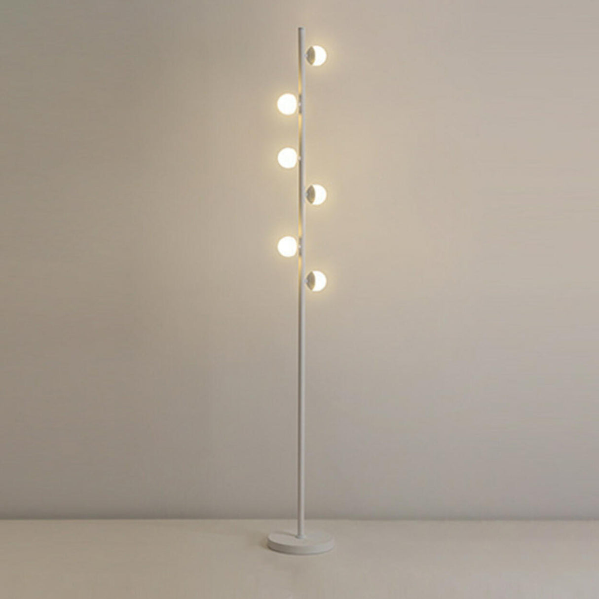 Adjustable Modern Multi-Light Cylinder Floor Lamp Image - 5