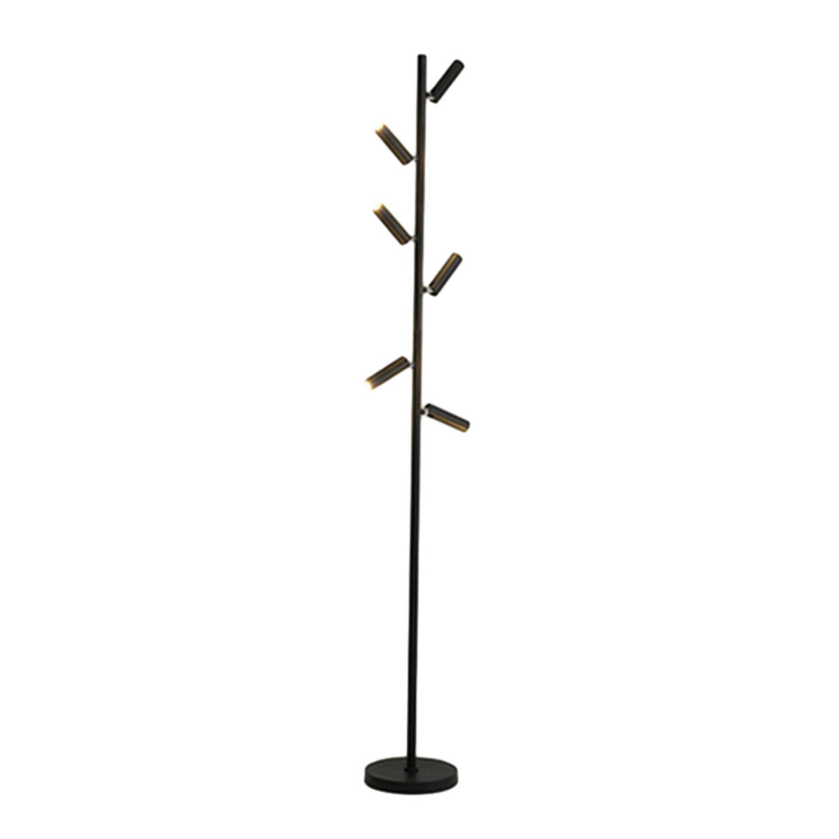 Adjustable Modern Multi-Light Cylinder Floor Lamp Image - 9