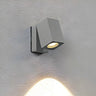 Adjustable Modern Rectangular Black Exterior Wall Sconce Image - 2