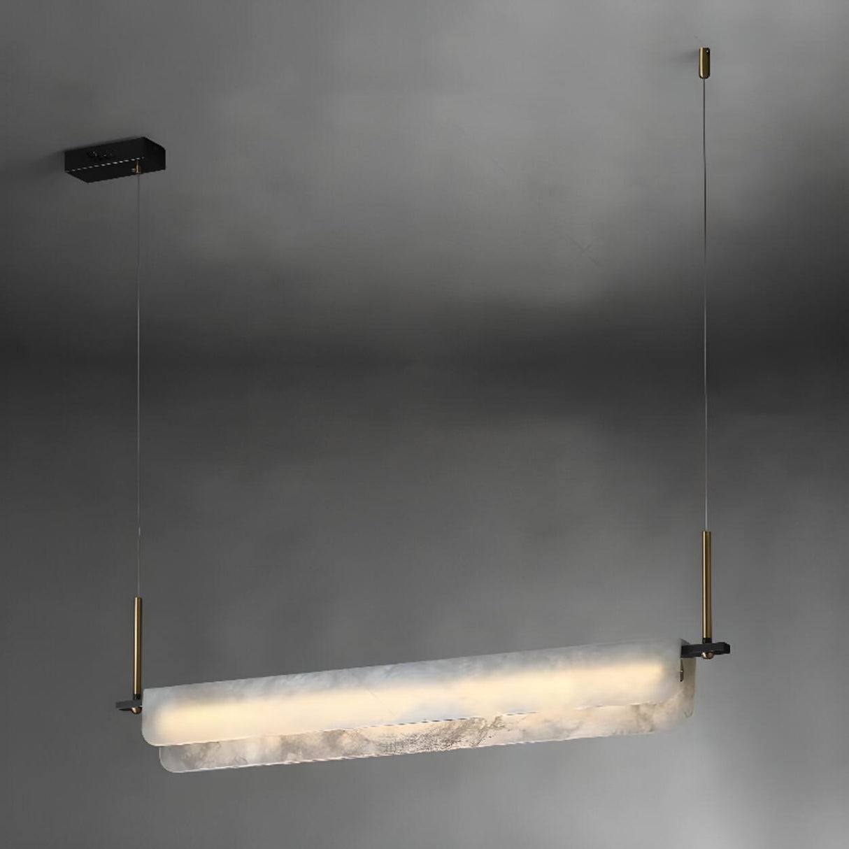 Adjustable Modern Rectangular Island Pendant Light Image - 4