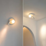 Adjustable Modern Round White Wall Sconce  Image - 13