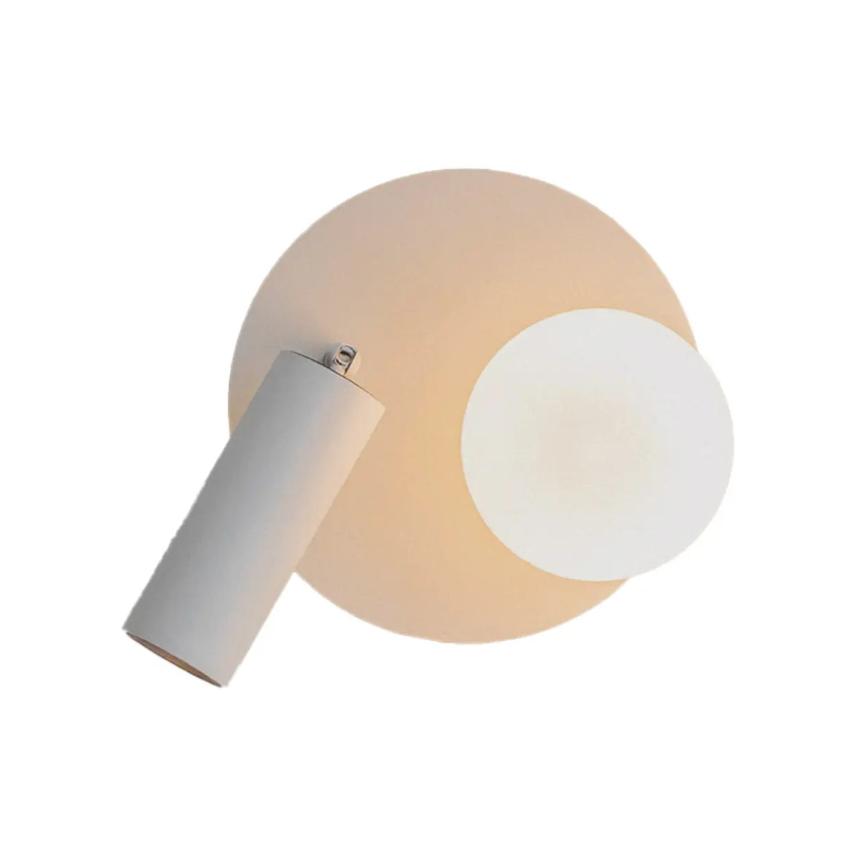 Adjustable Modern Round White Wall Sconce  Image - 5