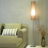 Adjustable Modern Tall Cylindrical Fabric Floor Lamp Image - 12