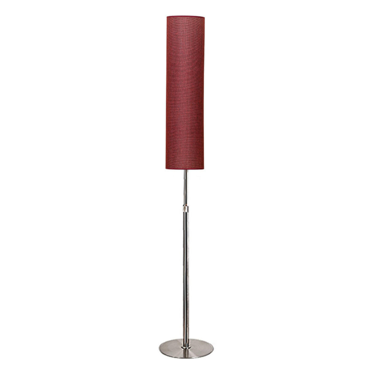 Adjustable Modern Tall Cylindrical Fabric Floor Lamp Image - 5