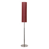 Adjustable Modern Tall Cylindrical Fabric Floor Lamp Image - 5