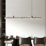 Adjustable Modern Textured Linear Island Pendant Light Image - 1