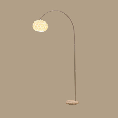 Adjustable Modern White Linterna Arch Floor Lamp Image - 2