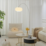 Adjustable Modern White Linterna Arch Floor Lamp Image - 5