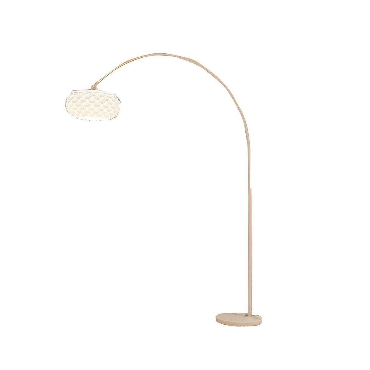 Adjustable Modern White Linterna Arch Floor Lamp Image - 6