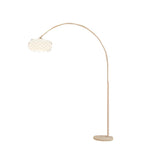 Adjustable Modern White Linterna Arch Floor Lamp Image - 6